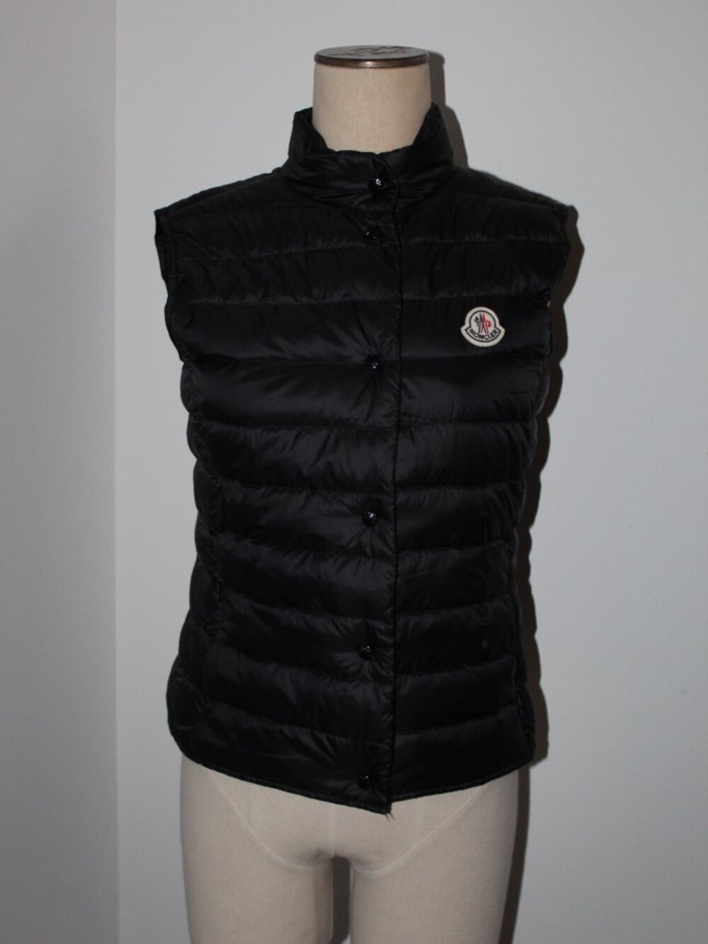 Moncler Longue Saison Down Puffer Liane Gilet Vest Sleeveless Jacket Size 2